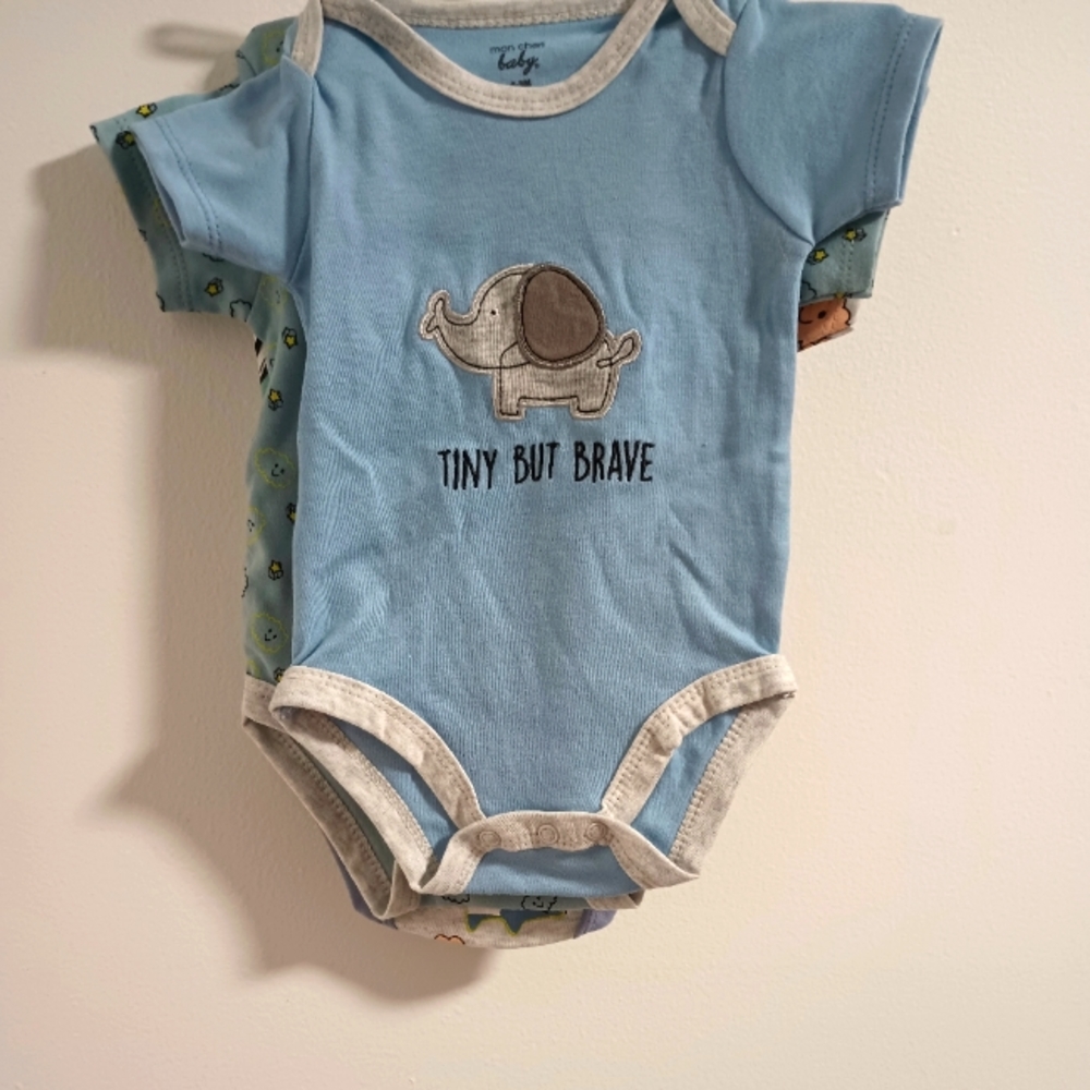 0-3m Boy 3pk Onesies